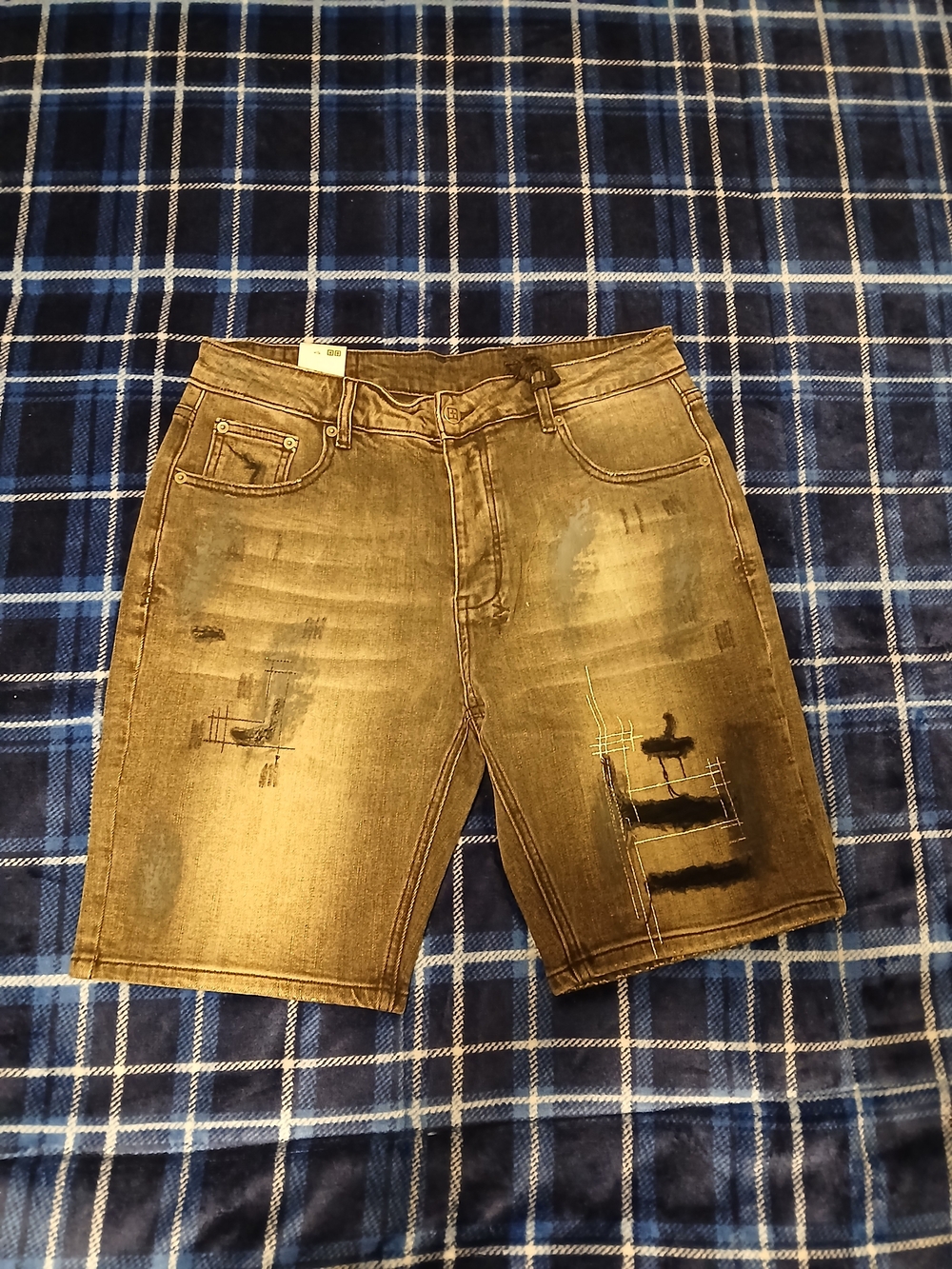 Ksubi Black Jean Shorts